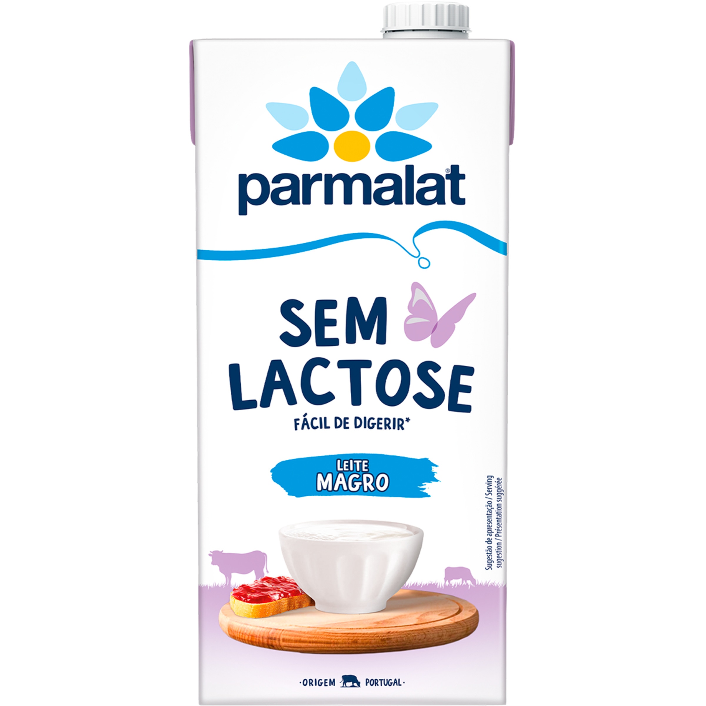 Manhã Levíssima Leite Magro 0% Lactose embalagem | 1 L