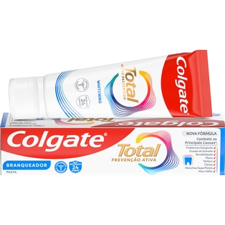 Colgate Pasta de Dentes Total Branqueadora Avançada embalagem 75 ml