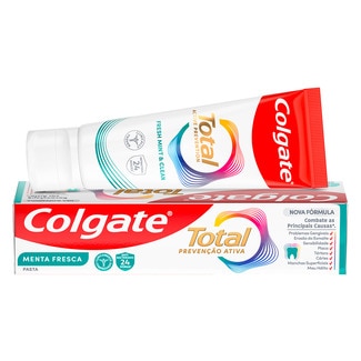 Colgate Pasta de Dentes Total Frescura Activa embalagem 75 ml