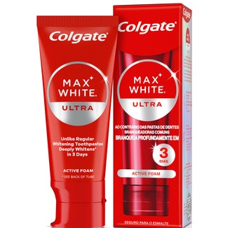 Colgate Pasta de Dentes Max White Ultra embalagem 50 ml