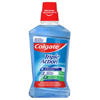 Colgate Elixir Menta Fresca Triple Action embalagem 500 ml