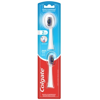 Colgate Escova de Dentes 360º Clean a Pilhas recarga 2 unidades