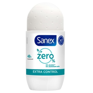 Sanex Zero % Desodorizante Extra Roll-On embalagem 50 ml