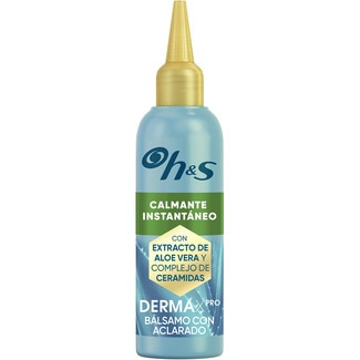 H&S DERMA X PRO bálsamo con aclarado Calmante con aloe dosificador 145 ml para cuero cabelludo seco o con picor