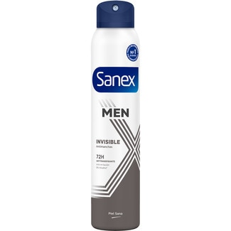 SANEX MEN Deo Invisible gegen Flecken 0% Alkohol 72h Spray 200 ml