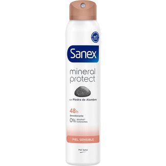 SANEX NATUR PROTECT Deo mit Alaunstein für empfindliche Haut 0% Alkohol 48h unisex Spray 200 ml