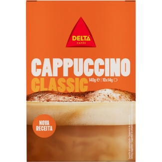 Delta Cappuccino Clássico Sticks 10X14 g embalagem 140 g