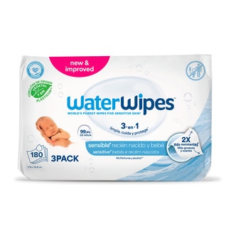 Waterwipes Toalhitas Biodegradáveis Pack 3 embalagem 144 unidades