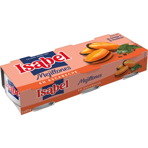 Marinierte Miesmuscheln 3er-Pack Dose 43 g netto Abtropfgewicht