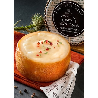 FINCA PASCUALETE La Retorta queso de oveja cremoso curado de Extremadura peso aproximado pieza 500 g
