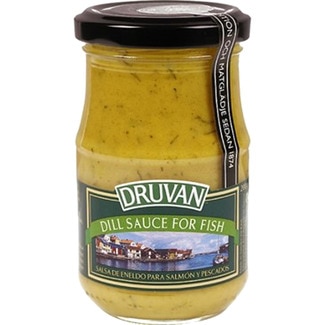 DRUVAN salsa de eneldo especial para salmón frasco 200 ml