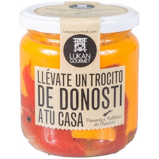 LUKAN GOURMET Peppers stuffed with baby squid 4 pieces jar 260 g