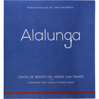 ALALUNGA lomos de bonito del norte con tomate lata 88 g neto escurrido