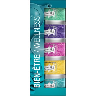 KUSMI TEA infusiones Wellnes surtido mezclas bienestar 5x25 g estuche 125 g