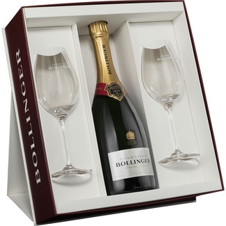 BOLLINGER Special Cuvee champagne Estuche botella 75 cl con regalo de 2 copas