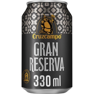 CRUZCAMPO GRAN RESERVA 1904 cerveza tostada 100% malta lata 33 cl