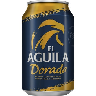EL AGUILA DORADA cerveza rubia especial lata 33 cl