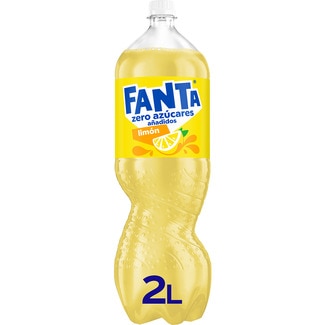 FANTA ZERO Zitronen-Erfrischungsgetränk zuckerfrei mit Kohlensäure Flasche 2 l