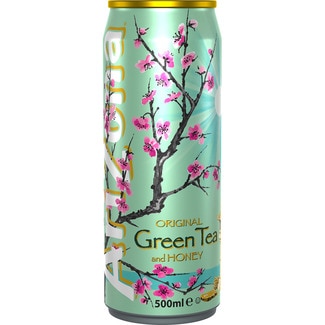 ARIZONA Green tea original green tea and honey soft drink tin 500 cl