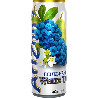 ARIZONA white tea and cranberry soft drink tin 500 cl