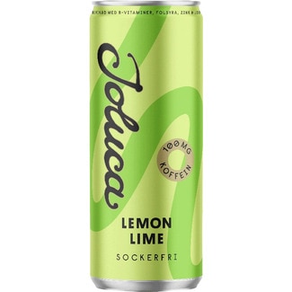 JOLUCA sugar-free lemon-lime flavour energy drink with 100 mg caffeine tin 33 cl