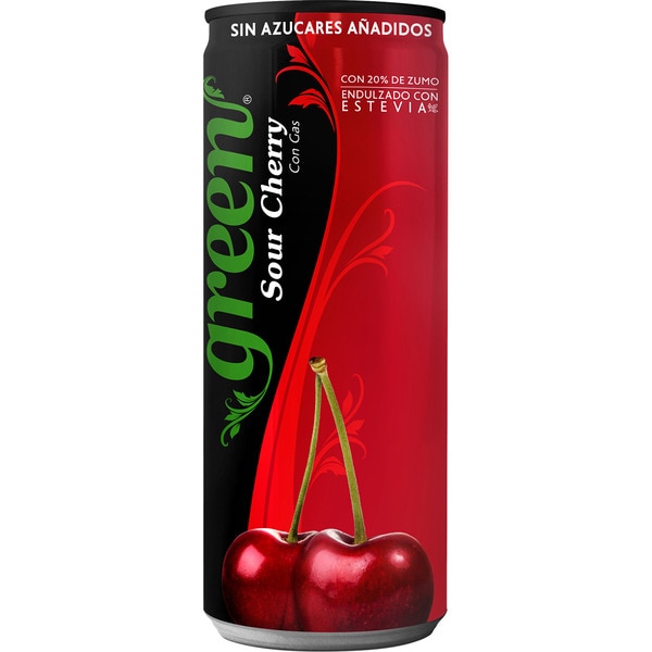 Cola-Erfrischungsgetränk mit saurer Kirsche mit Kohlensäure, gesüßt mit Stevia Dose 33 cl