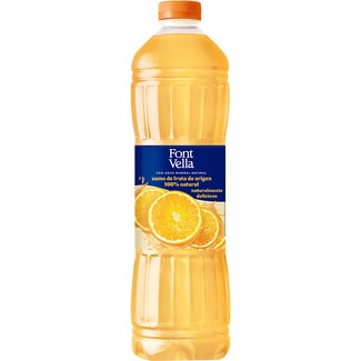 Agua mineral natural con zumo de naranja botella 1,15 l - Font Vella