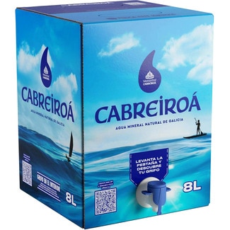 CABREIROA natural mineral water box 8 l with water dispenser