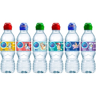 AQUAREL agua mineral natural de mineralización débil botella 33 cl con tapón Sport (personajes surtidos según existencias)