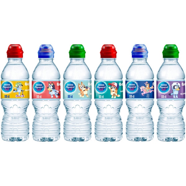 Natürliches Mineralwasser mit schwacher Mineralisierung Flasche 33 cl mit Sport-Verschluss (verschiedene Figuren, je nach Verfügbarkeit)