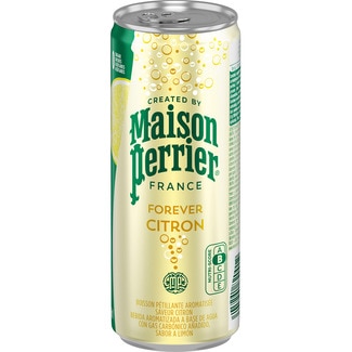 Agua con gas sabor limón 0% azúcares lata 33 cl - Maison Perrier