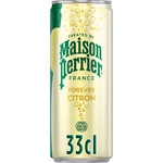sparkling water with lemon flavour, 0% sugar tin 33 cl