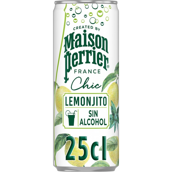 sparkling soft drink lemon & mint flavour Lemonjito tin 25 cl