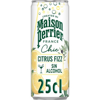 MAISON PERRIER sparkling soft drink lemon & herbs flavour tin 25 cl