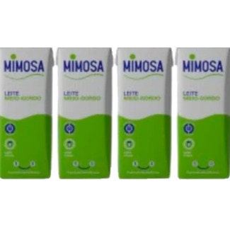 Mimosa Leite Meio Gordo Pack 4 unidades embalagem 200 ml