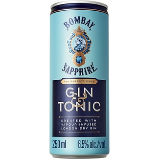 BOMBAY Sapphire & Tonic cocktail listo para tomar lata 25 cl