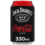 Whiskey cocktail sugar-free cola zero tin 33 cl