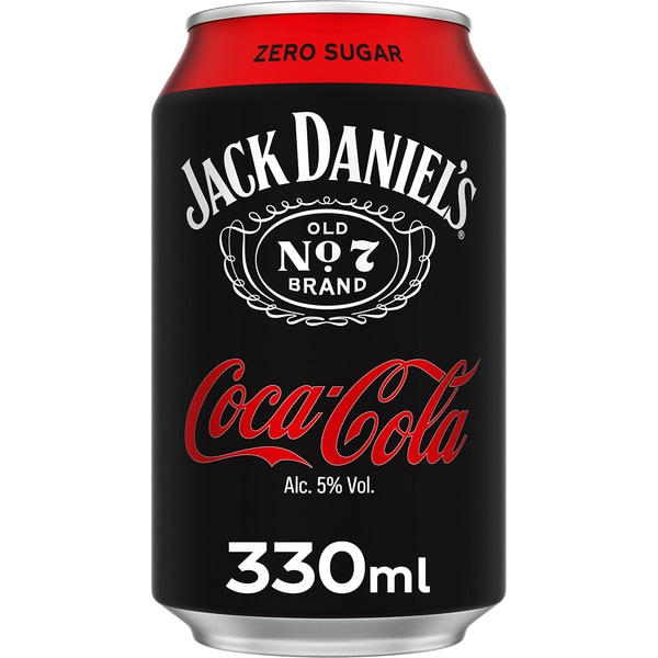 Whiskey cocktail sugar-free cola zero tin 33 cl
