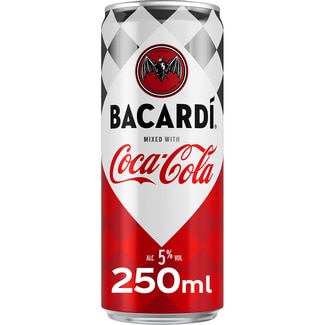 BACARDI Ron & Coca cola cocktail listo para tomar lata 25 cl