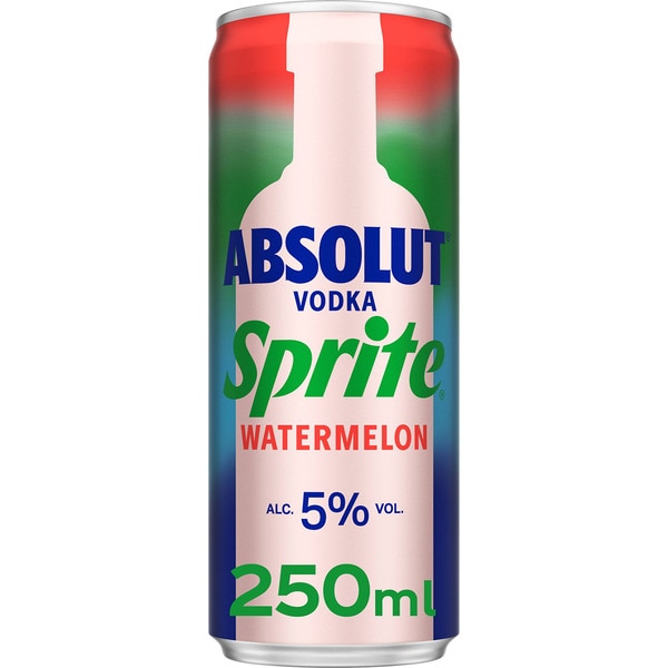 Wodka mit Watermelon-Sprite Dose 25 cl