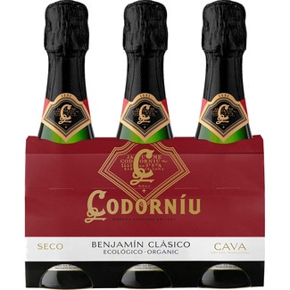 CODORNIU Benjamín dry cava 3x20 cl pack case 60 cl