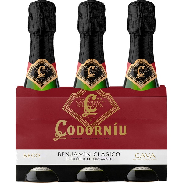Trockener Mini-Cava Pack 3 x 20 cl Karton 60 cl