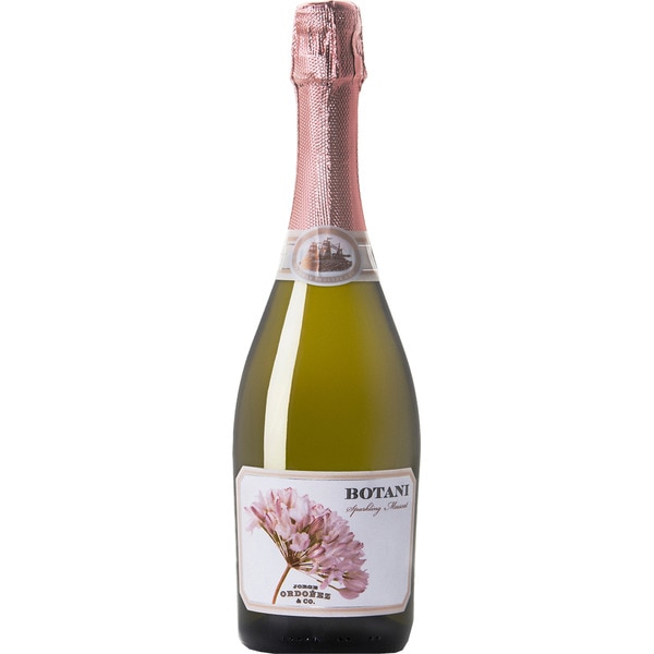 vino blanco espumoso moscatel de Alejandría botella 75 cl - Botani
