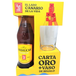 AREHUCAS Carta Oro goldener Rum Flasche 70 cl