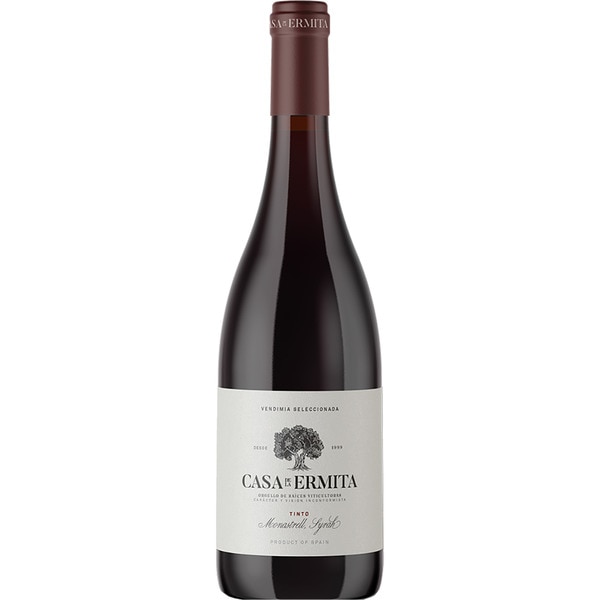 vino tinto joven monastrell syrah DO Jumilla botella 75 cl - Casa De La Ermita