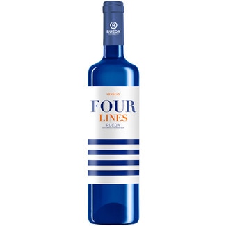 FOUR LINES Weißwein Verdejo Ursprungsbezeichnung Rueda Flasche 75 cl