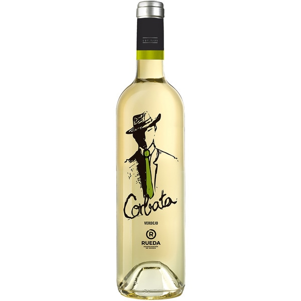 vino blanco verdejo DO Rueda botella 75 cl - Corbata
