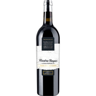 CUATRO RAYAS Longverdejo Weißwein Verdejo hervorragender Wein DO Rueda Flasche 75 cl