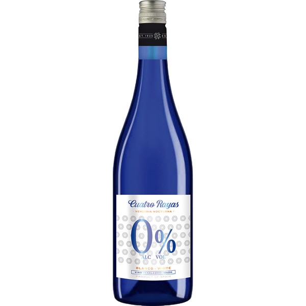 0.0 alcohol-free white wine bottle 75 cl