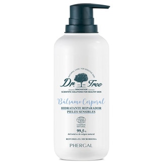DR.TREE bálsamo corporal natural hidratante para piel sensible dosificador 400 ml